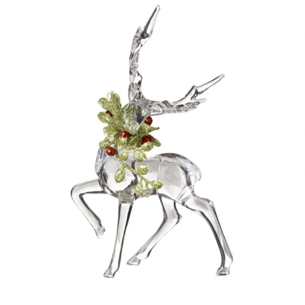 Ganz Kissing Krystals Krystal Mistletoe Reindeer - Picture 1 of 5